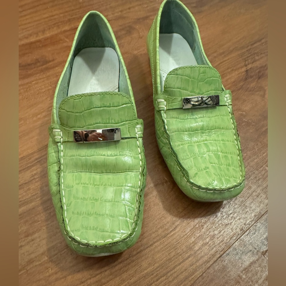 Ralph Lauren “Suzie” Faux Crocodile Loafer - Picture 6 of 10